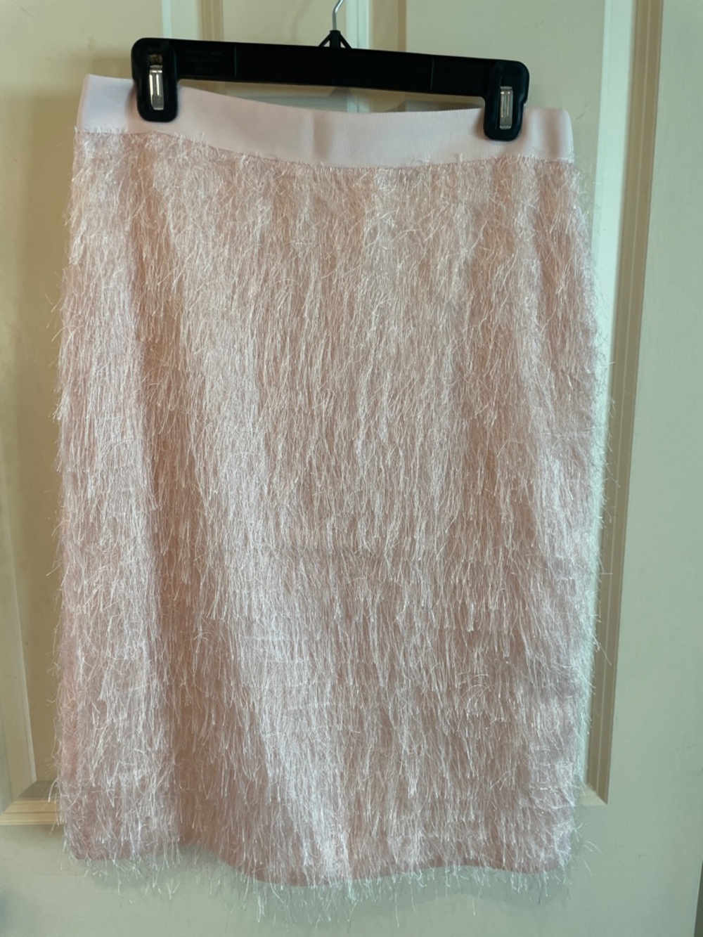 Banana Republic Light Blush Pink Textured Pencil Skirt